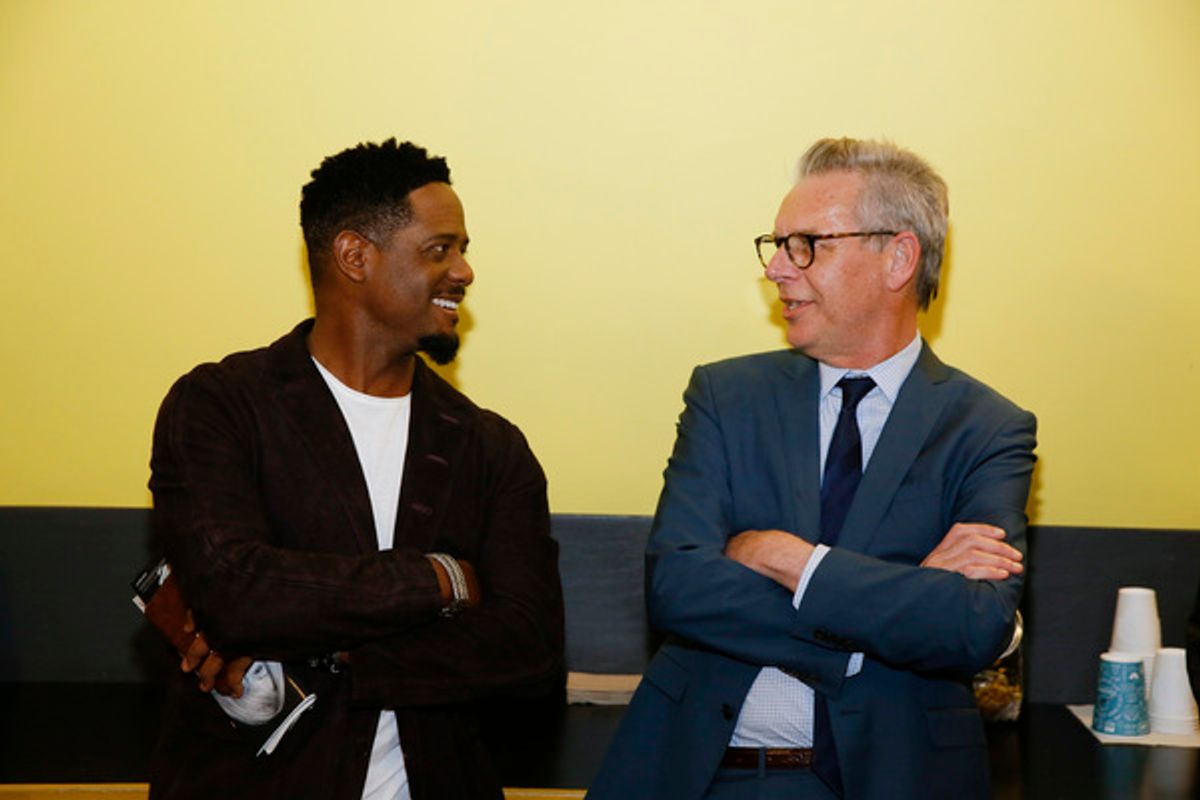From left, actor Blair Underwood and Center Theatre Group Artistic Director Michael Ritchie  at 