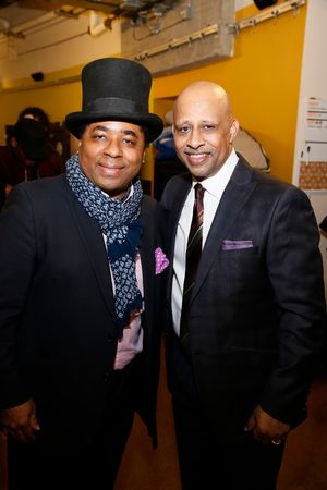 From left, guitarist Chris Thomas King and creator/performer Ruben Santiago-Hudson Photo