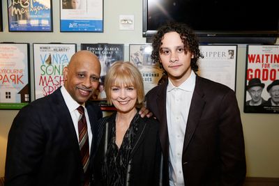 From left, creator/performer Ruben Santiago-Hudson, Jeannie Brittan and actor Trey Sa Photo