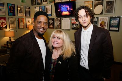 From left, actors Blair Underwood, Sally Struthers and Trey Santiago-Hudson Photo