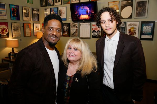 From left, actors Blair Underwood, Sally Struthers and Trey Santiago-Hudson Photo