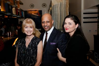 From left, Jeannie Brittan, creator/performer Ruben Santiago-Hudson and actor Jodi Ly Photo