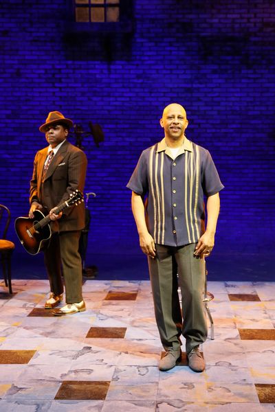 From left, guitarist Chris Thomas King and creator/performer Ruben Santiago-Hudson  Photo