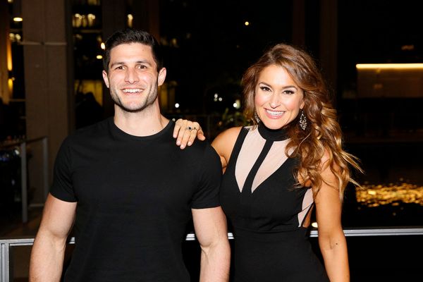 From left, Roberto Portales and actor Mara Marini Photo