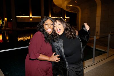 From left, actors Loni Love and JackÃ©e Harry Photo