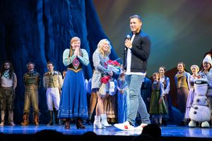 Colton Underwood, Cassie Randolph, Patti Murin, and the Company of FROZEN @ BroadwayWorld Colton Underwood, Cassie Randolph, Patti Murin, and the Company of FROZEN Photo