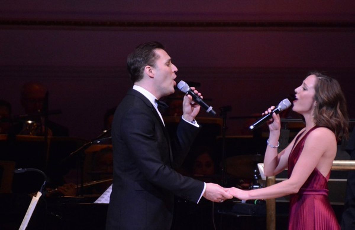 Ryan Silverman and Laura Osnes at 