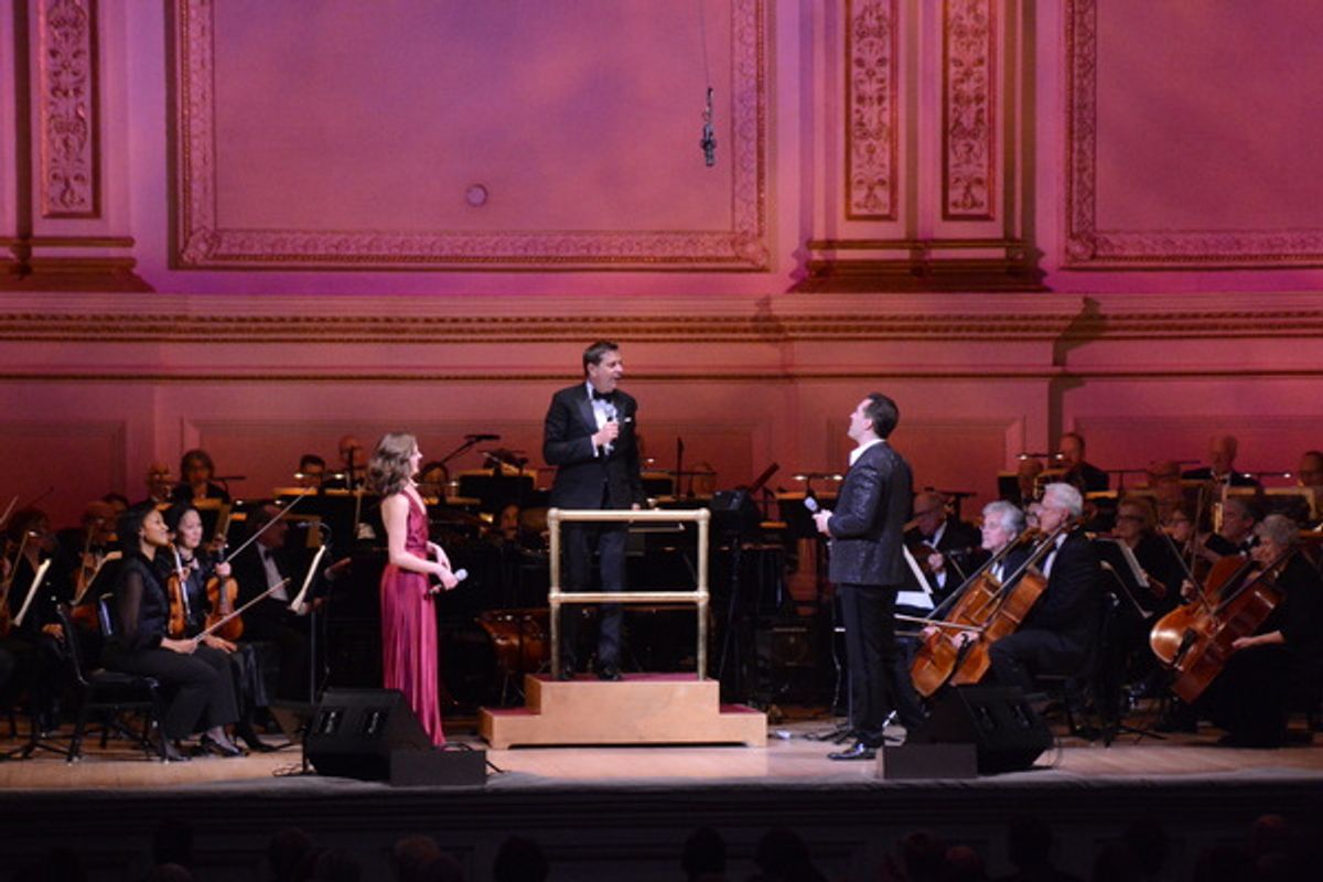 Laura Osnes, Steven Reineke and Ryan Silverman at 