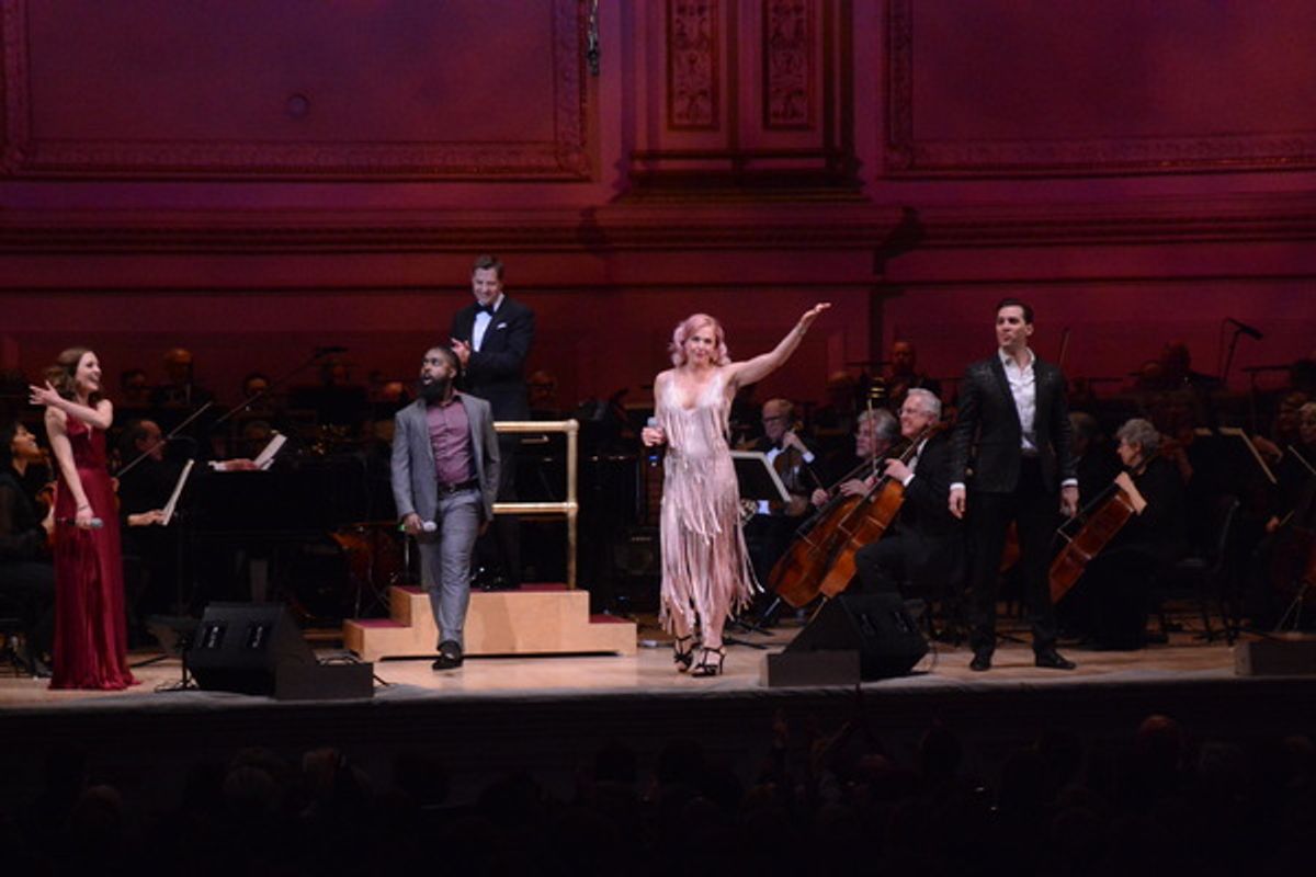 Laura Osnes, Mykal Kilgore, Steven Reineke, Storm Large and Ryan Silverman at 