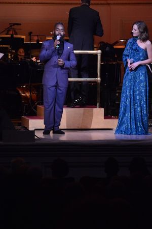 Mykal Kilgore and Laura Osnes @ BroadwayWorld Mykal Kilgore and Laura Osnes Photo