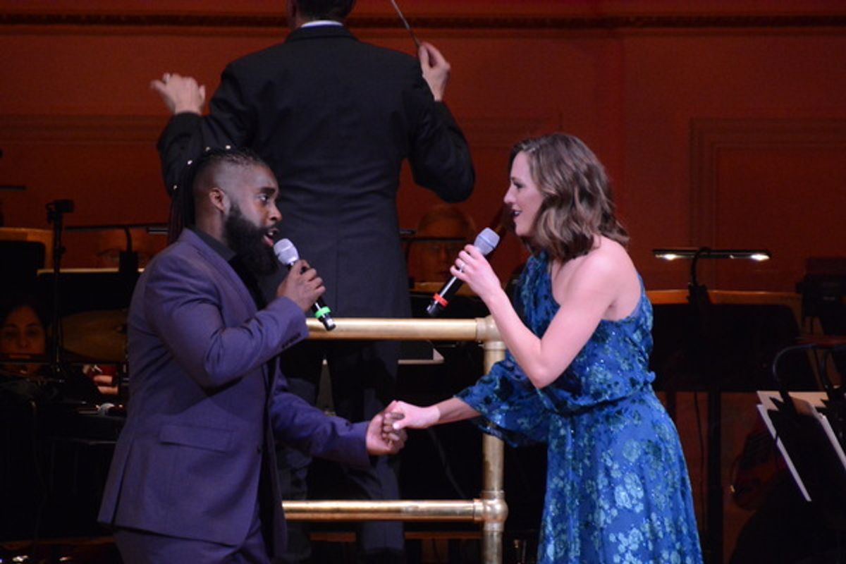 Mykal Kilgore and Laura Osnes at 