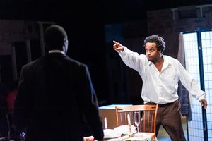 Jeremy Keith Hunter (Lincoln) and Louis E. Davis (Booth). @ BroadwayWorld Jeremy Keith Hunter (Lincoln) and Louis E. Davis (Booth). Photo