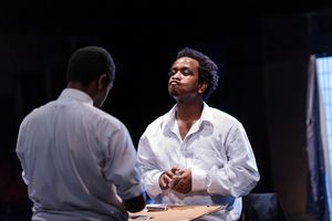 Jeremy Keith Hunter (Lincoln) and Louis E. Davis (Booth). @ BroadwayWorld Jeremy Keith Hunter (Lincoln) and Louis E. Davis (Booth). Photo