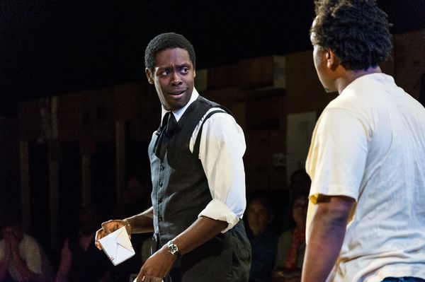 Jeremy Keith Hunter (Lincoln) and Louis E. Davis (Booth). Photo