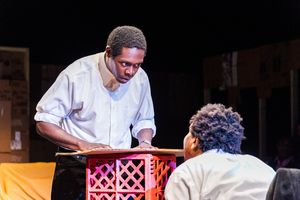 Jeremy Keith Hunter (Lincoln) and Louis E. Davis (Booth). @ BroadwayWorld Jeremy Keith Hunter (Lincoln) and Louis E. Davis (Booth). Photo
