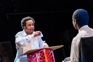 Jeremy Keith Hunter (Lincoln) and Louis E. Davis (Booth). @ BroadwayWorld Jeremy Keith Hunter (Lincoln) and Louis E. Davis (Booth). Photo