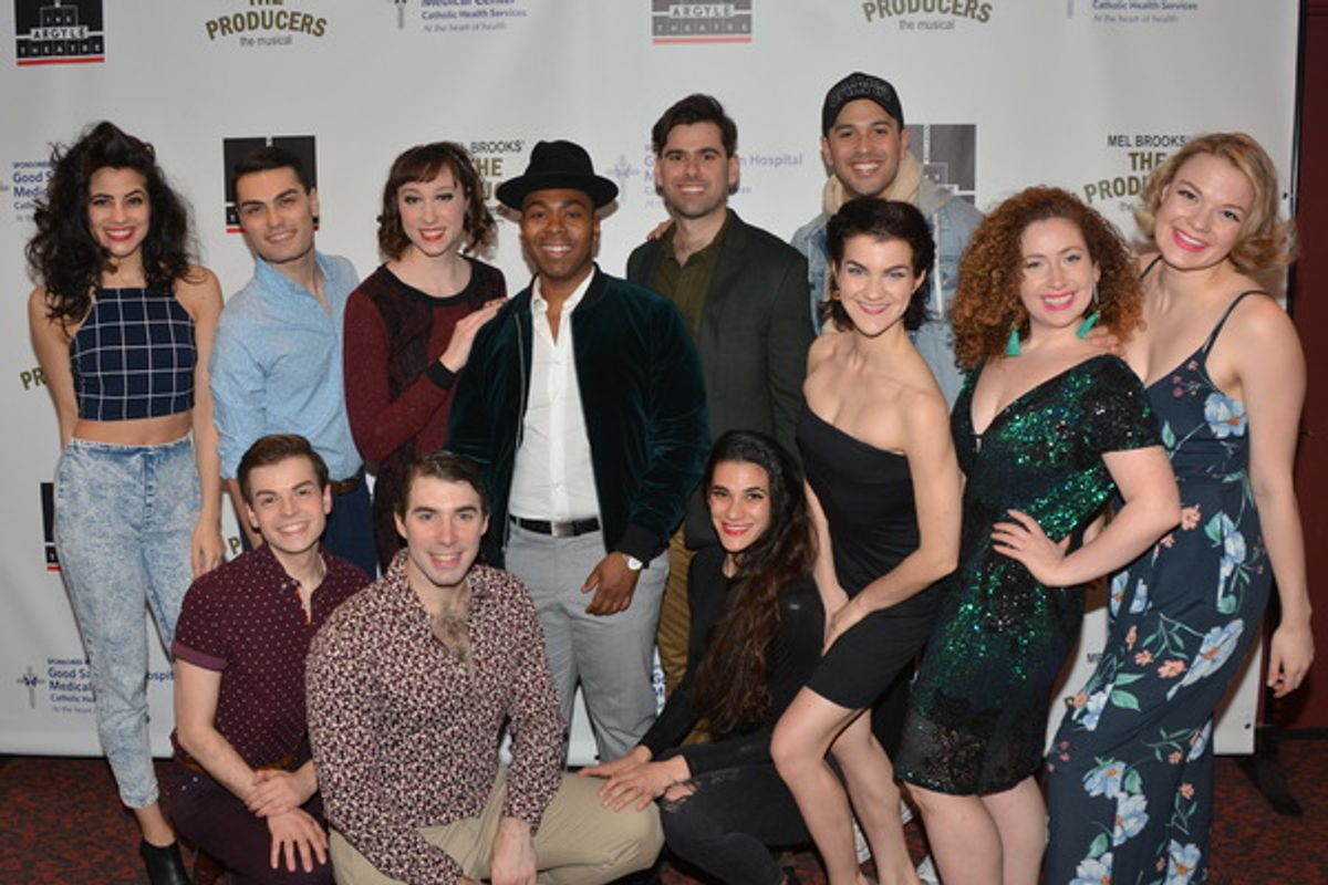 The Ensemble Cast that includes-Kyra Christoher, Jerome Doeger, Courtney Fekete, Carissa Fiorillo, Heather Kiobukowski, Ryan Koerber, Gerard Lanzorotti, Ashley Munzekm Matthew Rafanelli, Robert Serrano, Ryan Thurman and Erica Wilpon at 