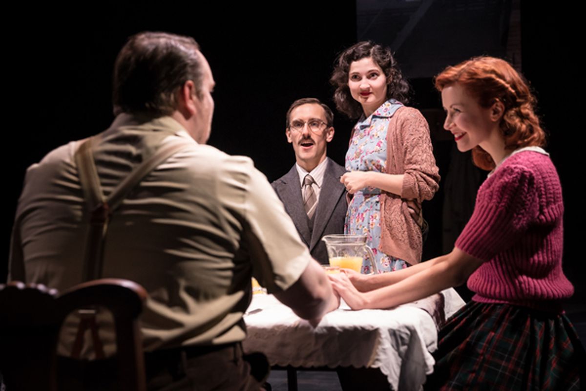 Henry Proffit (Jakob Rubenstein), Ruby Bentall (Esther Rubenstein) & Eva-Jane Willis (Rachel Girschfeld) at 