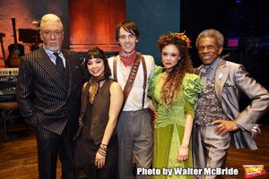 Patrick Page, Eva Noblezada, Reeve Carney, Amber Gray and Andre de Shields during the Photo