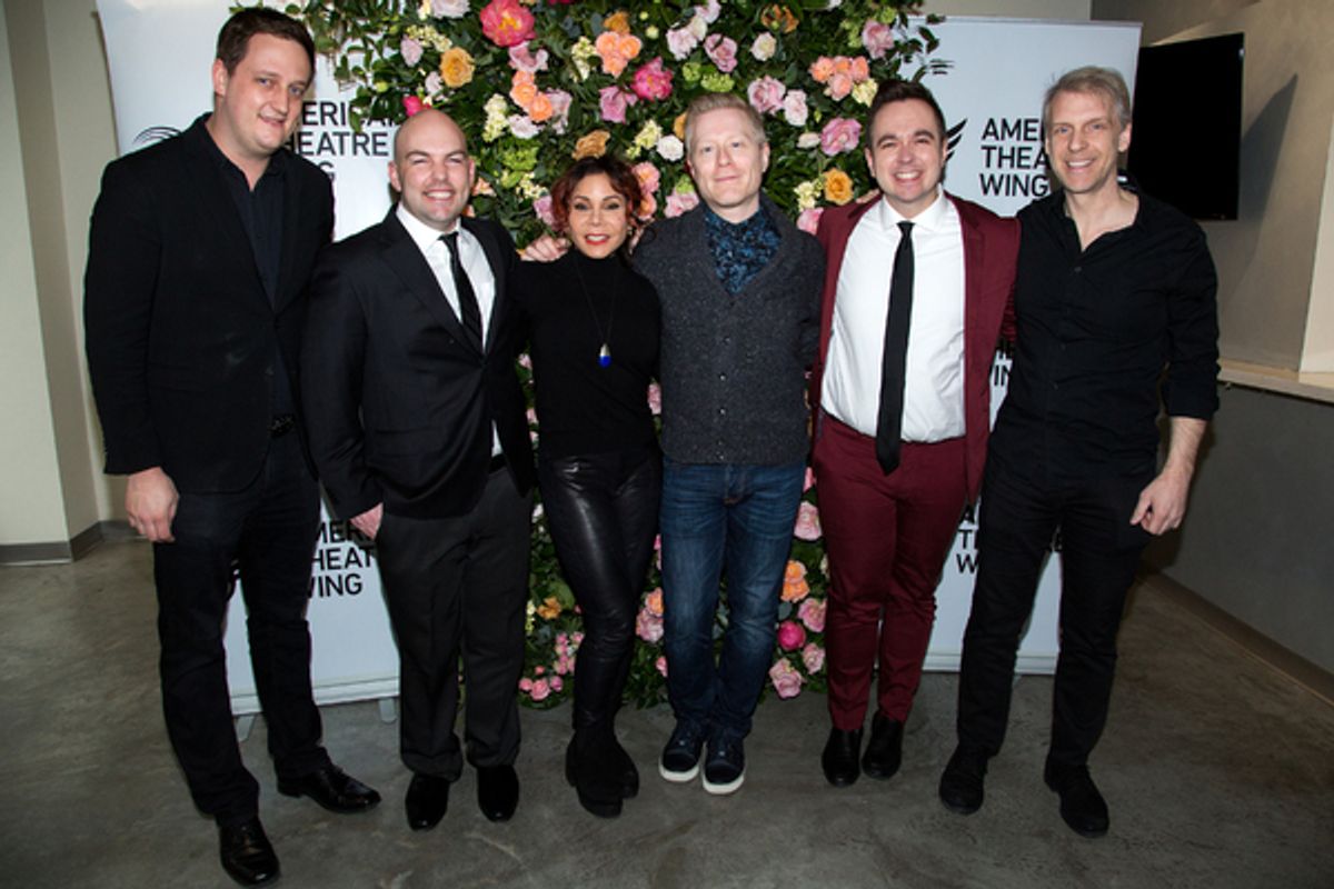 Brian Holtz, Chris Bill, Daphne Rubin-Vega, Anthony Rapp, Ben Rauhala, Eric Davis at 