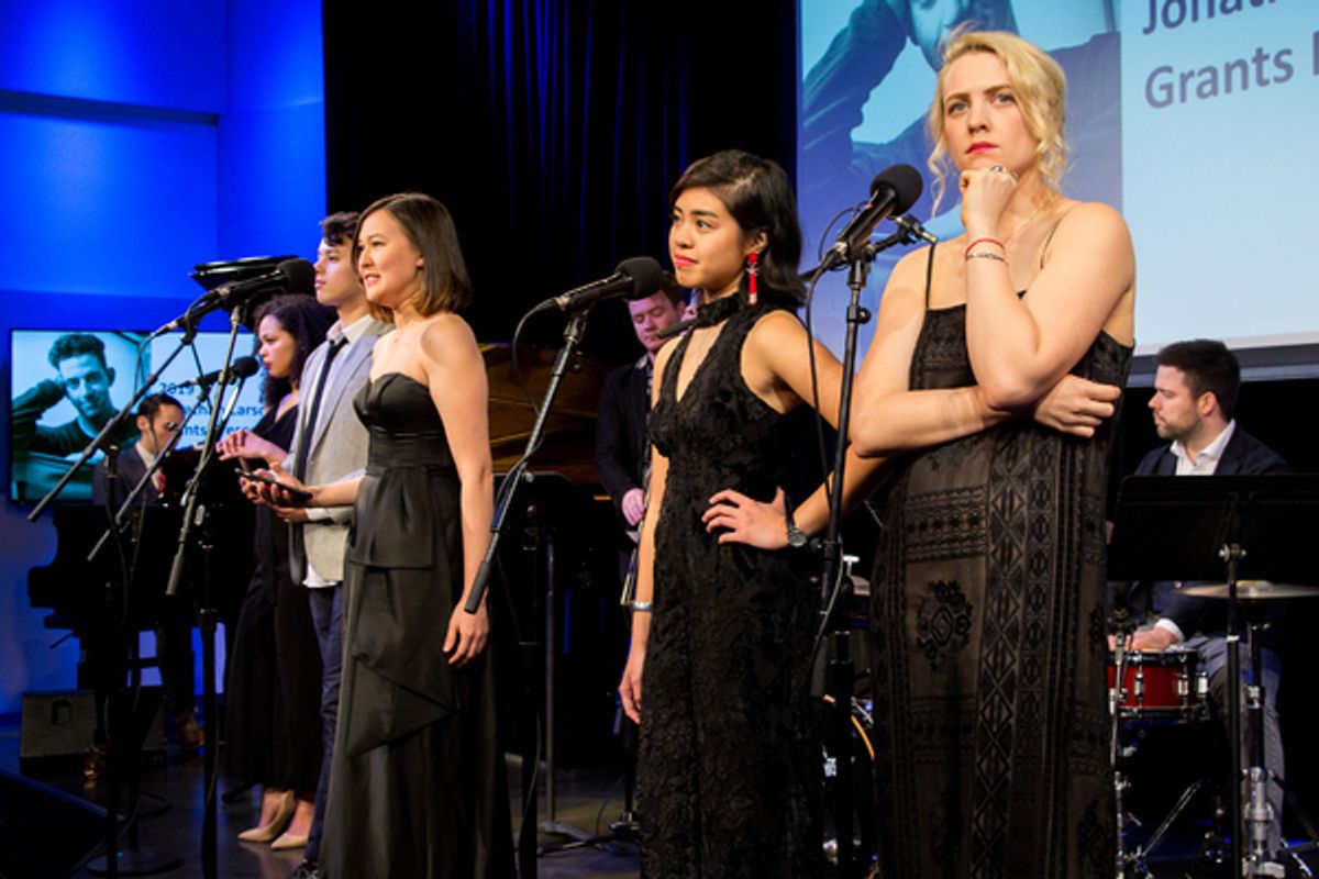 Emily Gardner Xu Hall and band at 