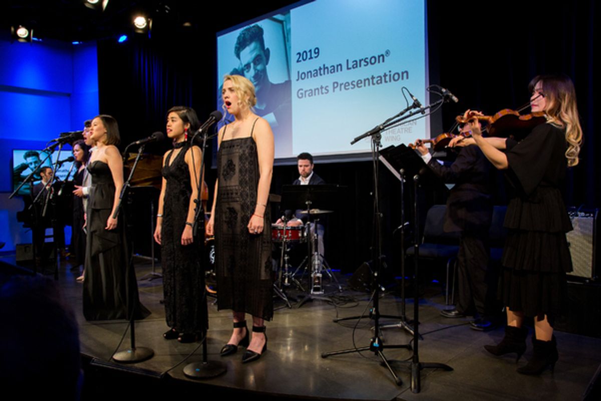 Emily Gardner Xu Hall and band at 