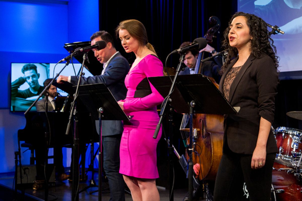Avi Amon, Caesar Samayoa, Julia Gytri, Sharone Sayegh, and band at 