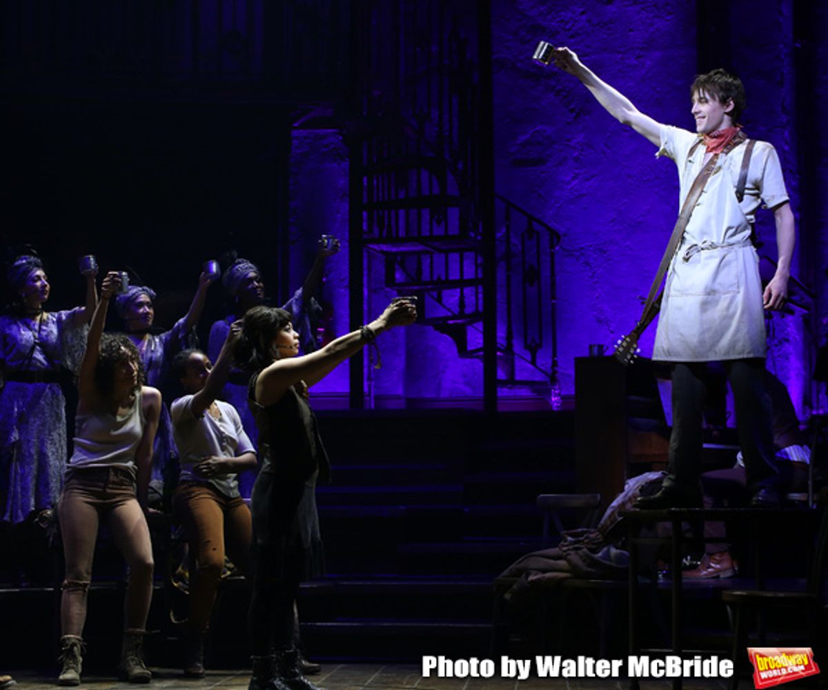 Eva Noblezada and Reeve Carney at 