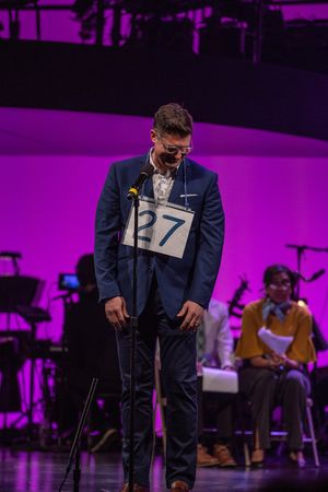 Host Christopher Sieber joins the cast of Curtis High School's 25th ANNUAL PUTNAM COU Photo