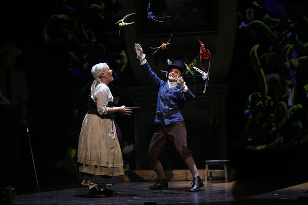 Erin Driscoll as Cinderella and Karen Vincent as the birds at 