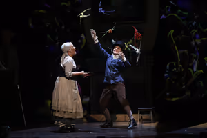 Erin Driscoll as Cinderella and Karen Vincent as the birds @ BroadwayWorld Erin Driscoll as Cinderella and Karen Vincent as the birds Photo