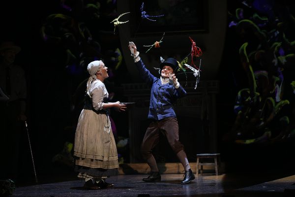 Erin Driscoll as Cinderella and Karen Vincent as the birds Photo