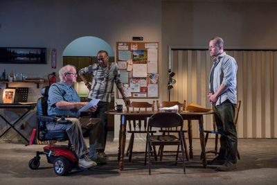 Francis Guinan (Fred), K. Todd Freeman (Dee) and Tim Hopper (Andy) Photo