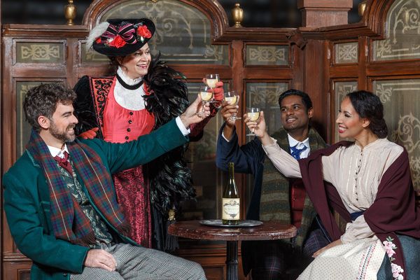Marcello (Craig Verm), Musetta (Sari Gruber), Rodolfo (Sean Panikkar), and MimÃ¬ (N Photo