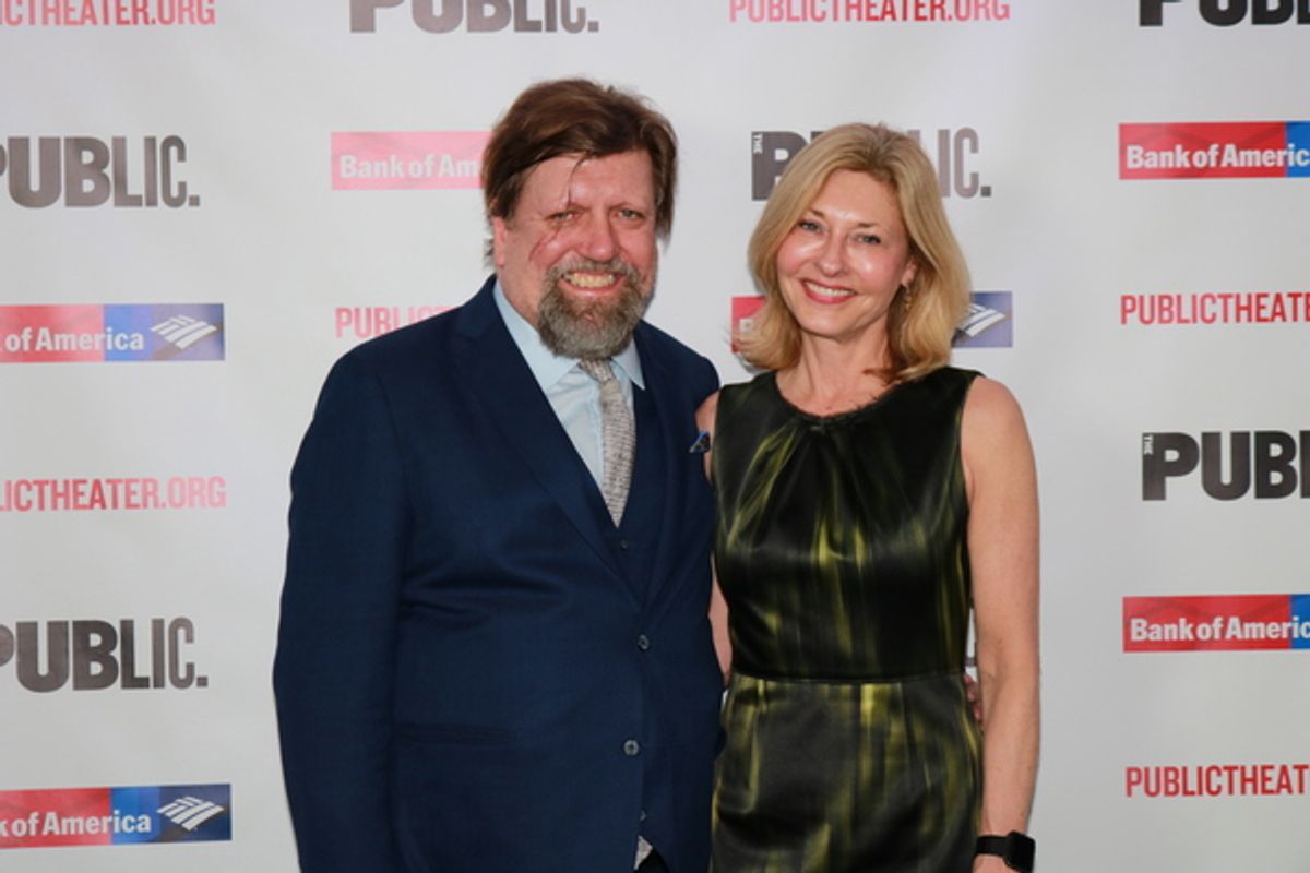 Oskar Eustis and Laurie Eustis at 