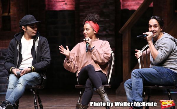 Anthony Lee Medina, Sasha Hollinger with Lin-Manuel Miranda Photo