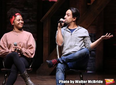 Sasha Hollinger with Lin-Manuel Miranda Photo