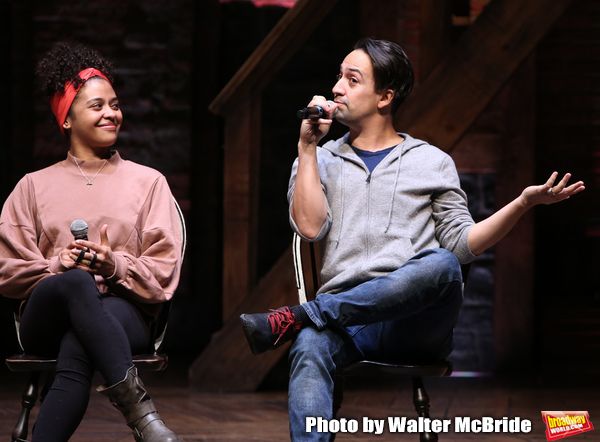 Sasha Hollinger with Lin-Manuel Miranda Photo