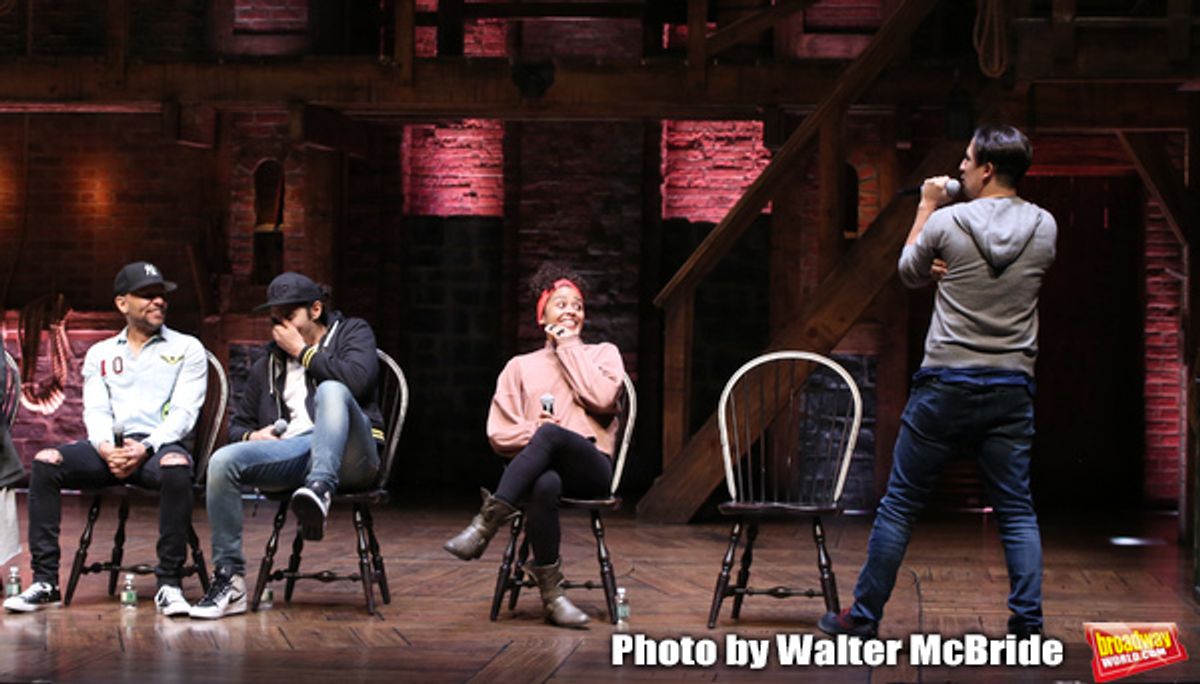  Terrance Spencer, Anthony Lee Medina, Sasha Hollinger with Lin-Manuel Miranda  at 