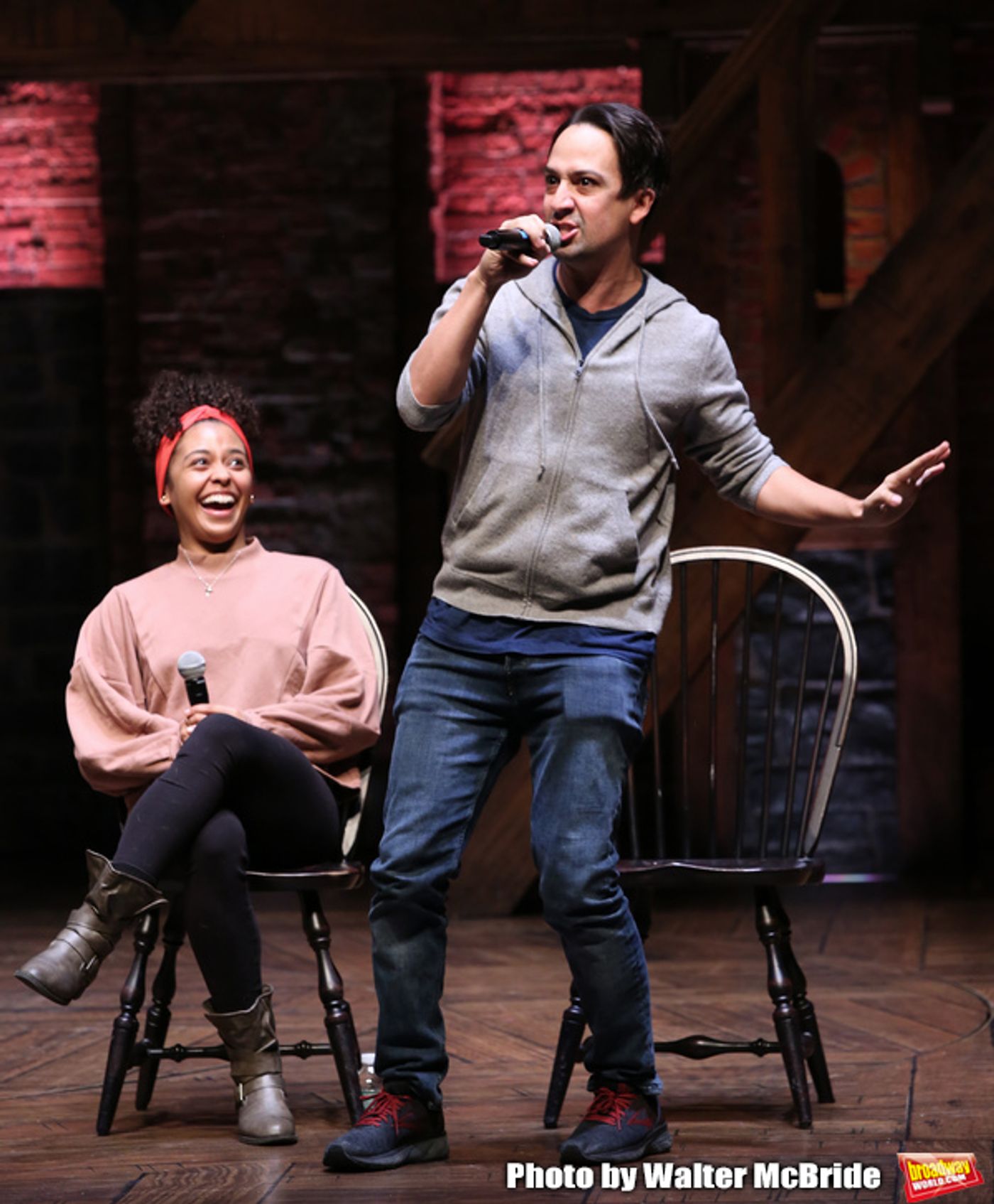 Exclusive Photo Coverage: Lin-Manuel Miranda Makes a Surprise Visit at #EduHam  Image