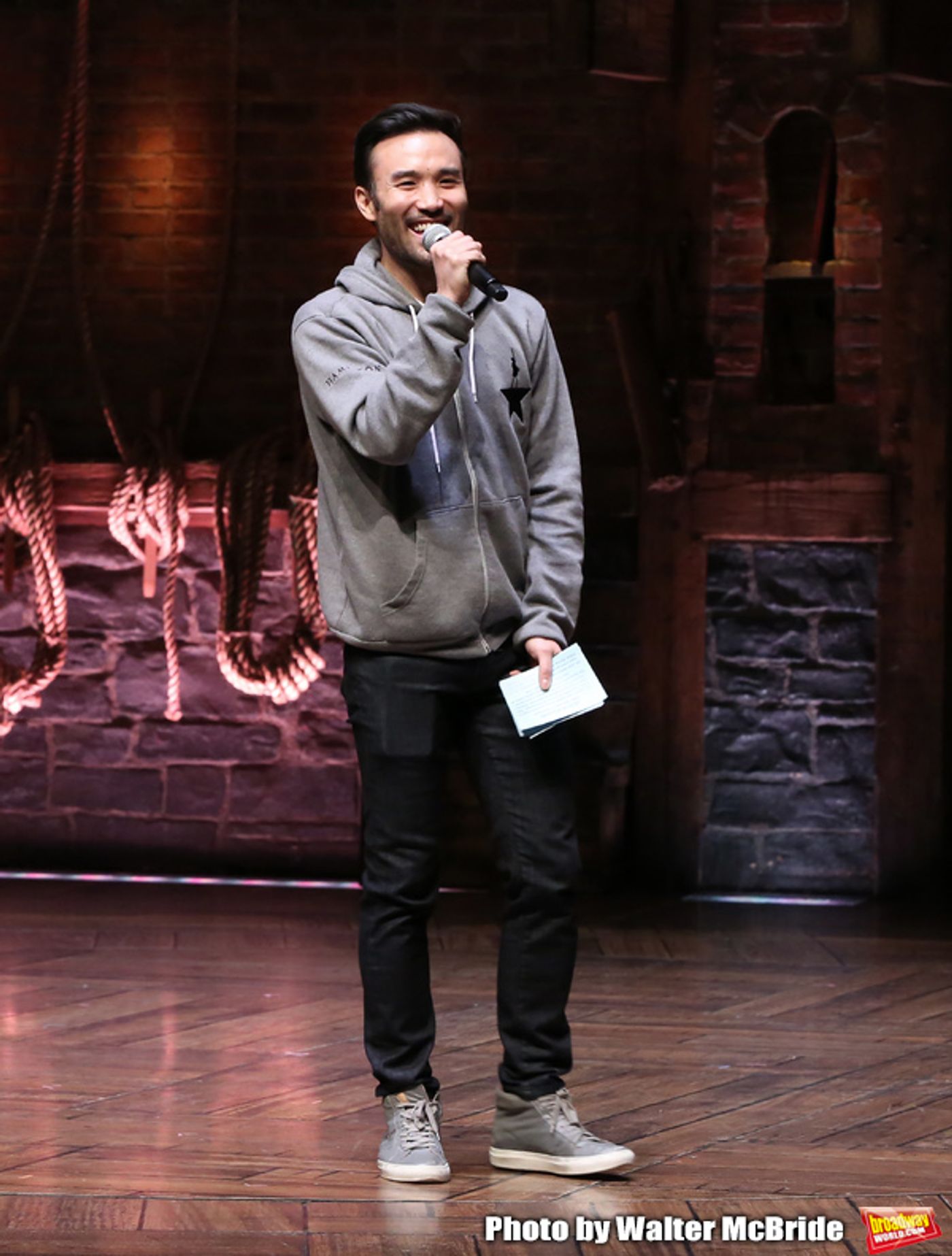 Exclusive Photo Coverage: Lin-Manuel Miranda Makes a Surprise Visit at #EduHam  Image