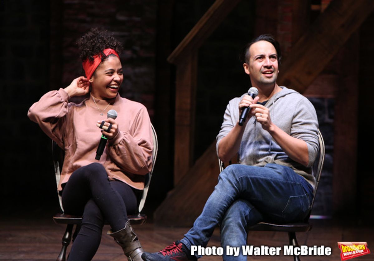 Sasha Hollinger with Lin-Manuel Miranda  at 