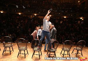 Marc dela Cruz, Elizabeth Judd, Greg Treco, Terrance Spencer, Anthony Lee Medina, Sasha Hollinger with Lin-Manuel Miranda @ BroadwayWorld Marc dela Cruz, Elizabeth Judd, Greg Treco, Terrance Spencer, Anthony Lee Medina, Sas Photo
