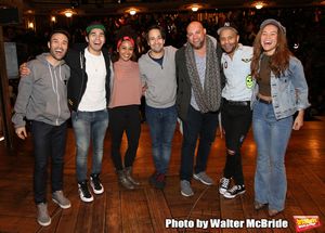 Marc dela Cruz, Anthony Lee Medina, Sasha Hollinger, Greg Treco, Terrance Spencer, Elizabeth Judd with Lin-Manuel Miranda @ BroadwayWorld Marc dela Cruz, Anthony Lee Medina, Sasha Hollinger, Greg Treco, Terrance Spencer, El Photo