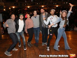 Marc dela Cruz, Anthony Lee Medina, Sasha Hollinger, Greg Treco, Terrance Spencer, Elizabeth Judd with Lin-Manuel Miranda @ BroadwayWorld Marc dela Cruz, Anthony Lee Medina, Sasha Hollinger, Greg Treco, Terrance Spencer, El Photo
