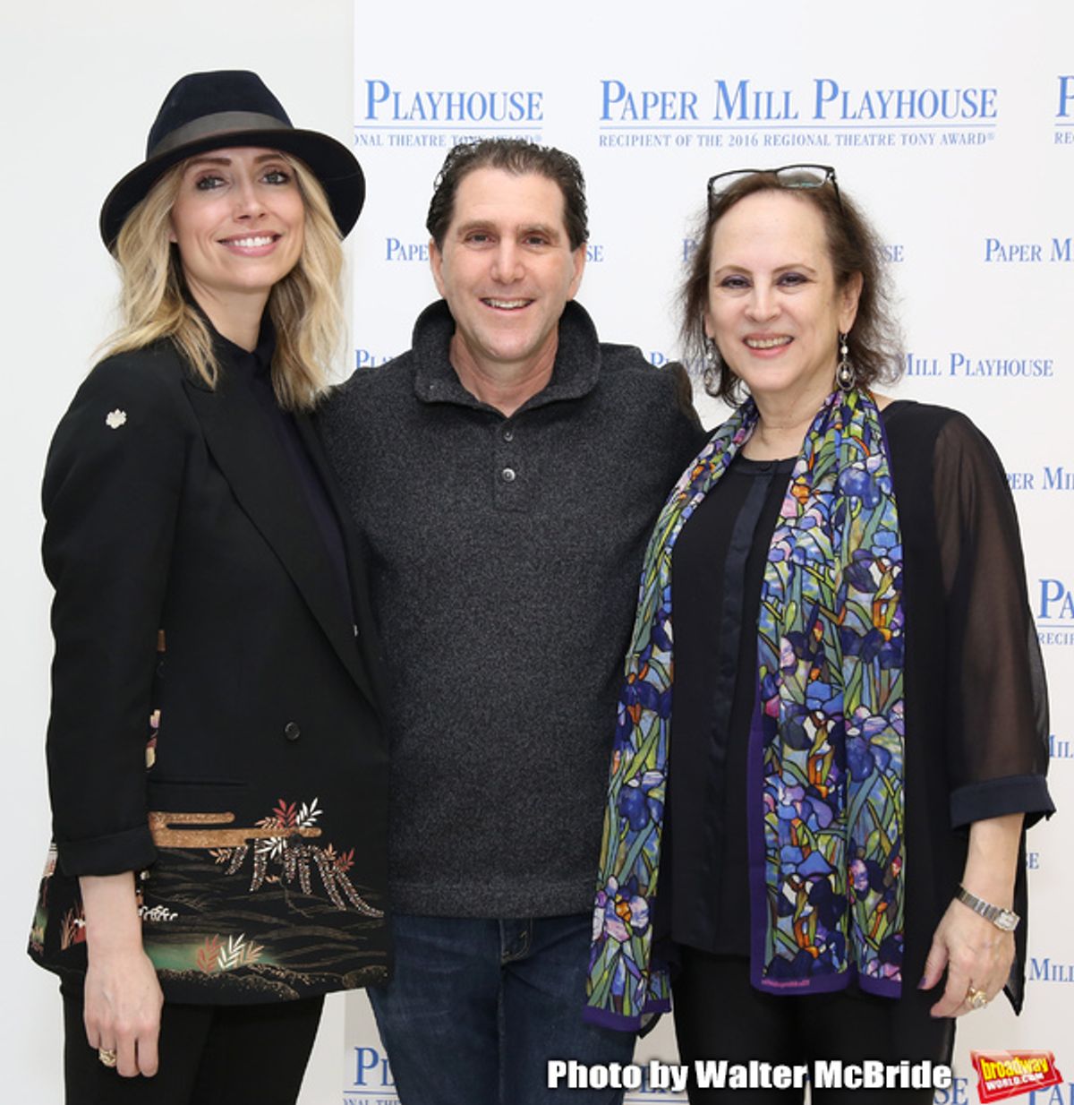 Kirsten Guenther, Nolan Gasser and Mindi Dickstein  at 