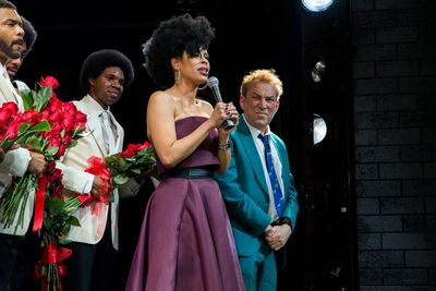 Dominique Morisseau, Des McAnuff, and cast members of AIN'T TOO PROUD Photo