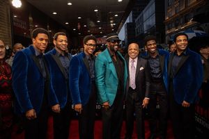 Jeremy Pope, Derrick Baskin, James Harkness, Otis Williams,  Berry Gordy, Jawan M. Ja Photo