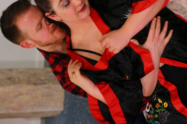 Jonathan Fox Powers as Johnny and Erica Malachowski as Alizia in TIME IT IS: TO MUSIC Photo