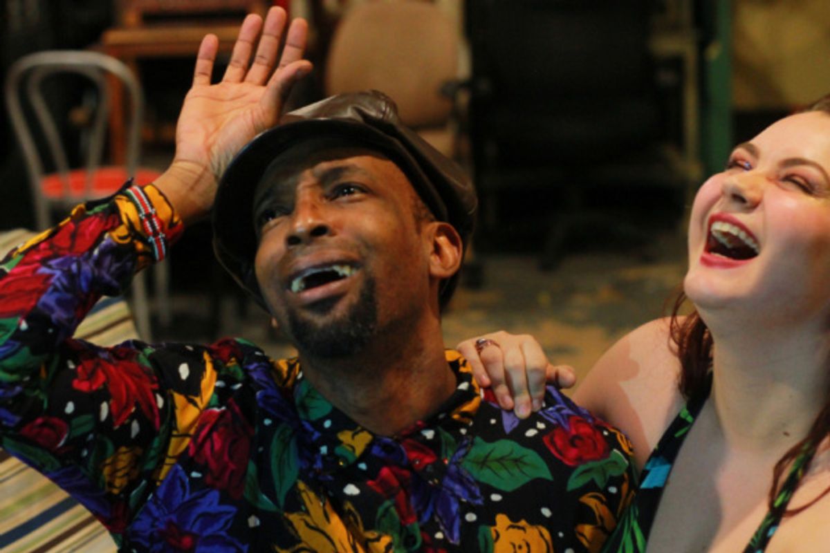 Charles J. Ouda as Alex and Erica Malachowski as Alizia in TIME IT IS: TO MUSIC    Photo credit: Michael Maricondi at 